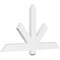 Ekena Millwork Kennewick Architectural Grade PVC Gable Bracket, 48"W x 26"H x 2"D x 4"F, 13/12 Pitch GBP048X26X0204KEN00 - alternate 1